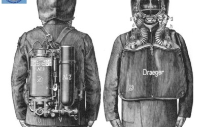 1910_1911 Dräger Halbstunden Gerät Rettungsgerät