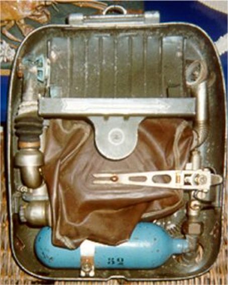 Counterlung operated valve